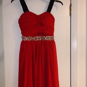 City triangle high-low dress
